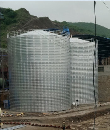 果洛粮食钢板仓的安装全过程不用热焊接